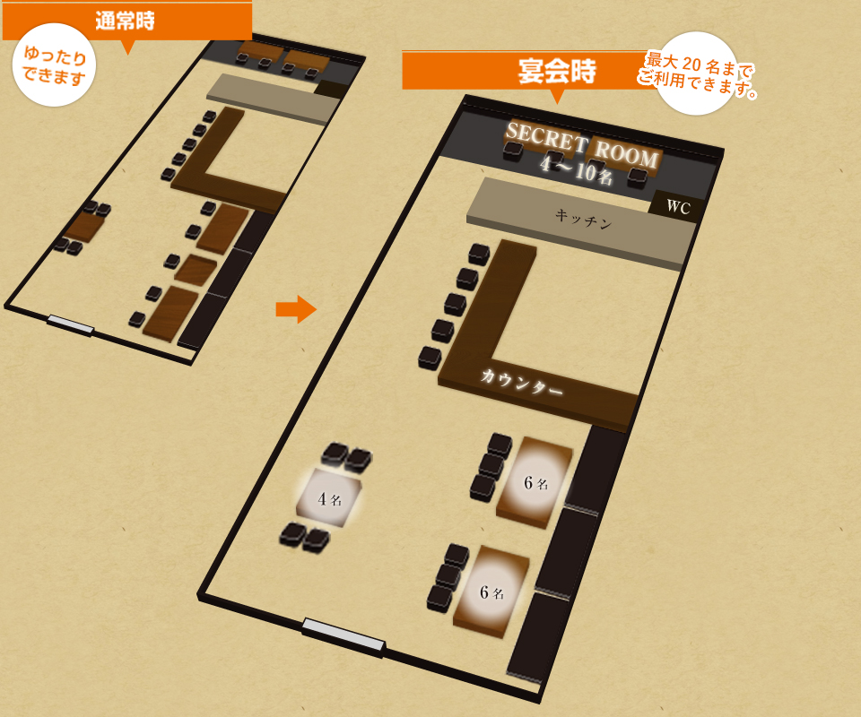 店内の様子